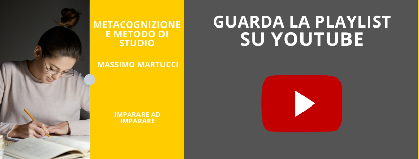 PLaylistYoutube metacognizione e metodo di studio